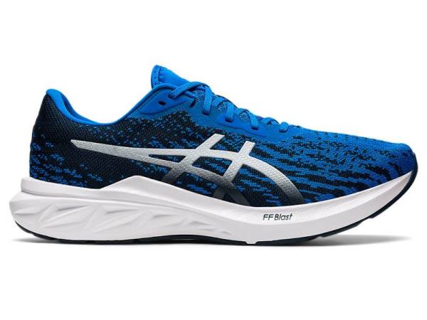 Asics Hardloopschoenen Heren, DYNABLAST Wit/Blauw - Asics Outlet | B7214539-JH